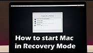 How to Start Mac in Recovery Mode