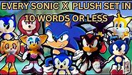 Every Sonic X Plush Set In 10 Words Or Less
