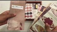 Opening a vintage scrapbook set from Amazon