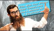 How To Film with Your iPhone Rear Camera And Use A Monitor As A Viewfinder!