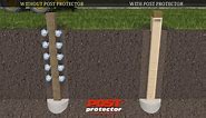 Post Protector 6 in. x 6 in. x 42 in. In-Ground Post Decay Protection 6642