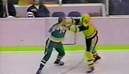 Willi Plett vs Marty McSorley & Brian Lawton vs Pat Boutette Dec 1, 1983