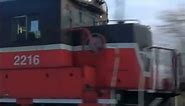 Rare Locomotive GE Super 7 U-BOAT on CSX Train