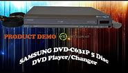 SAMSUNG DVD-C631P 5-DISC DVD CHANGER AND PLAYER PRODUCT DEMONSTRATION HOW TO USE