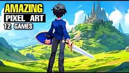 Top 12 AMAZING Pixel Art RPG games Android iOS | Best pixel-art mobile games OF ALL TIME