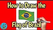 How to Draw the Brazilian Flag! (Flag of Brazil)