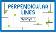 GCSE Maths - Perpendicular Lines #75