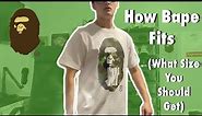 How Bape Fits (what size you should get)