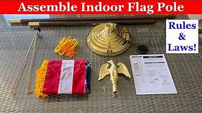 BEST Indoor flag pole with spreaders review