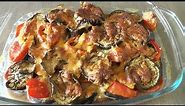 Eggplant Casserole With Tomatoes - Recipe For Lacto-Ovo Vegetarians