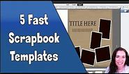 5 Simple Scrapbook Layouts