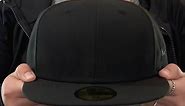 New Era TONAL 59FIFTY-BLANK Solid Black Fitted Hat