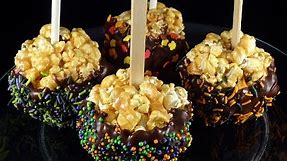 Halloween Caramel Popcorn Balls -with yoyomax12