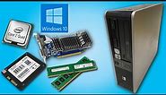 HP DC7900 SFF Upgrade (CPU GPU SSD RAM and Windows 10 install) 2022