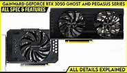 Gainward GeForce RTX 3050 Ghost And GeForce RTX 3050 Pegasus Series Graphics Card Launched