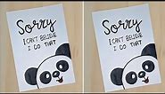 Sorry Card //How to Make Sorry Card For Best Friend //Sorry Card Tutorial //Apologize Card