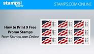 Print Your 9 Free Postage Stamps with Stamps.com Online