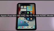 Apple iPad Mini 6th 64G Wi Fi Purple A2567 Model