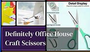 Scissors, Rkoqa 8" All Purpose Scissors Pack of 6 Comfort-Grip Sharp Scissors for Office School House Sewing Fabric Crafts Arts Desk Accessories Supplies, Teacher/Class Scissors, Right/Left Handed