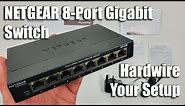 Netgear GS308 8 Port Gigabit Ethernet Network Switch Unboxing and Setup