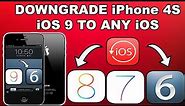 Dual Boot & Downgrade iPhone 4S iOS 9.3.6/9.3.5 to iOS 6/7/8|Downgrade iOS 10 to iOS 6 iPhone 4/5/5C