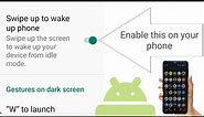 how to wake up phone screen without power button (2022 working) | swipe to wake up screen on Android