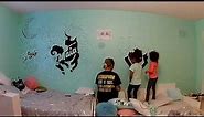 Unicorn Mural for The Girls | Mural Timelapse | Georgetown, Ontario