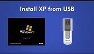 Install Windows XP from USB with WinSetupFromUSB (New and better method)