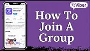 How to Join a Group on Viber
