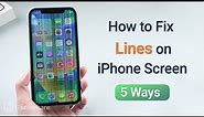 How to Fix Lines on iPhone Screen ? 5 Ways to Fix It - 2024 Full Guide!