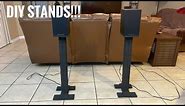 How to Build Speaker Stands! (Simple and Easy DIY Bookshelf Speaker Stands)