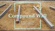Precast Concrete Compound wall Installation | GFRG HOME