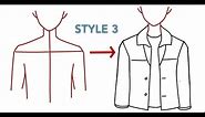 How to Draw a Jacket step-by-step: 3 Styles for Beginners
