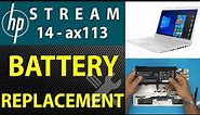 Hp Stream 14 Ax113 🚩BATTERY Replacement