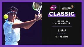 Stefanie Graf v. Gabriela Sabatini | Full Match | 1992 Lipton Championships