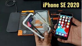 iPhone SE 2020 Screen Protector with Align Master and Ultra Hybrid Back Cover | How to Apply