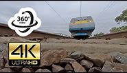 360° camera under train PENDOLINO (4K)