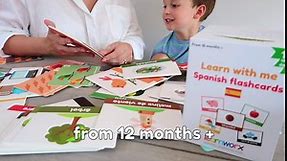 Spanish Flash Cards for Kids & Toddlers - 101 Cards - 202 Sides - Learn with Me - Objects, Numbers & Play Games - Great Value, Fun Learning and Educational Flashcards