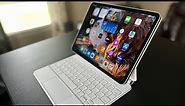 Apple Refurbished Silver iPad Pro (11 Inch ) With Magic Keyboard Unboxing(2021 Model)