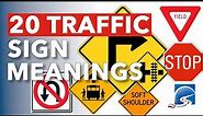 20 Common Traffic Signs & Their Meaning