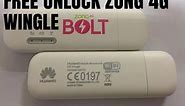 Truly free unlock Huawei E8372h-153 ZONG 4G wingle all versions