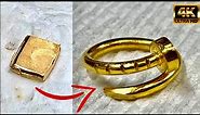 Cartier Juste un Clou style ring, 24K yellow gold.