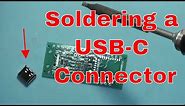 Soldering a USB-C Connector