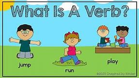 What is a Verb? (Verbs for Kindergarten/First Grade)