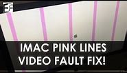How to Fix iMac Pink Vertical Lines Graphics Fault - #5minFriday - #12