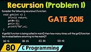 Recursion (Solved Problem 1)