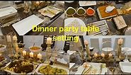 How To Set Party Buffet Table/Dinner or Lunch Table Setting Ideas (part 5)