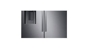 Samsung 27 Cu. Ft. Fingerprint Resistant Black Stainless Steel French Door Refrigerator With External Water & Ice Dispenser - RF27T5201SG/AA