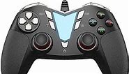 IFYOO PC Steam Game Controller, ONE Pro Wired USB Gaming Gamepad Joystick Compatible with Computer/Laptop(Windows 10/8/7/XP), Android(Phone/Tablet/TV/Box), PS3 - [Black&Silver]