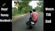Boys' Funny Bike Accident's 😂 | Bike Funny Stunts | Indian Funny Meme |